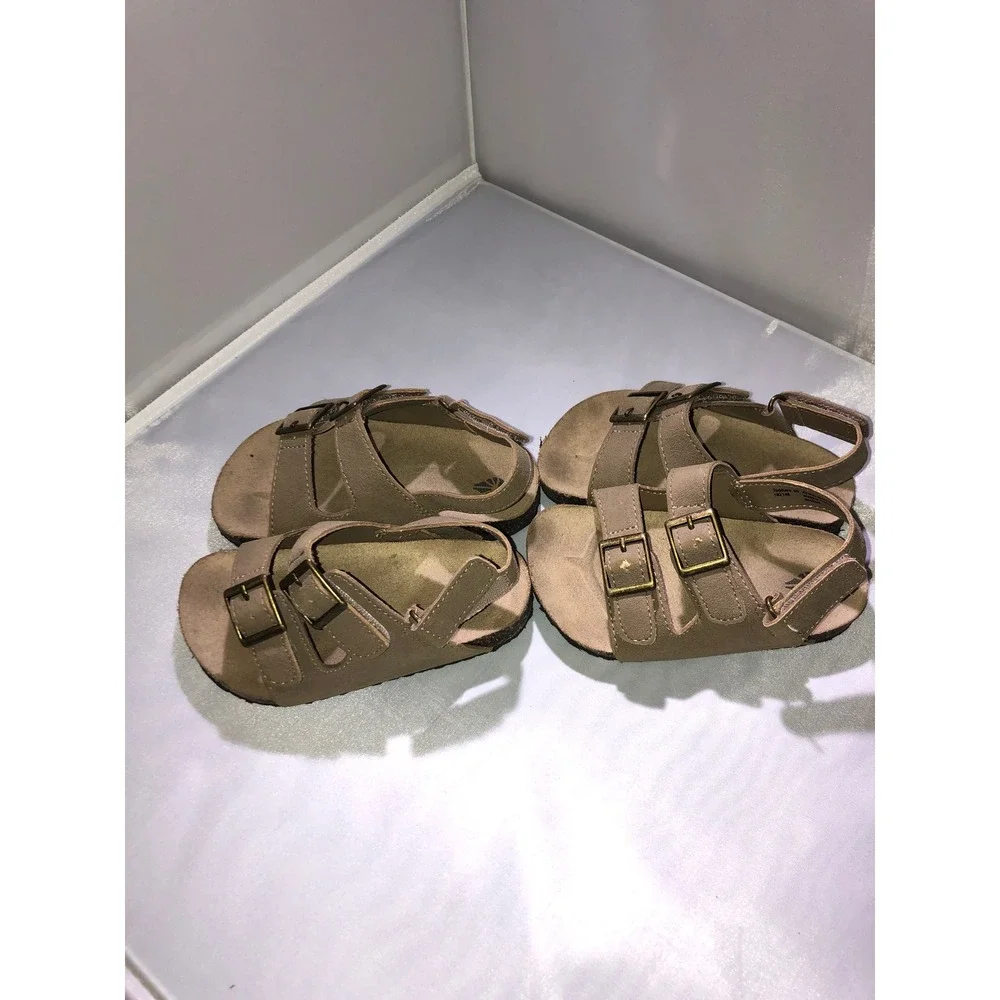 Academy BCG Toddler Sandals Tan Brown Buckle Strap Set Sizes 5D 6D 10796103